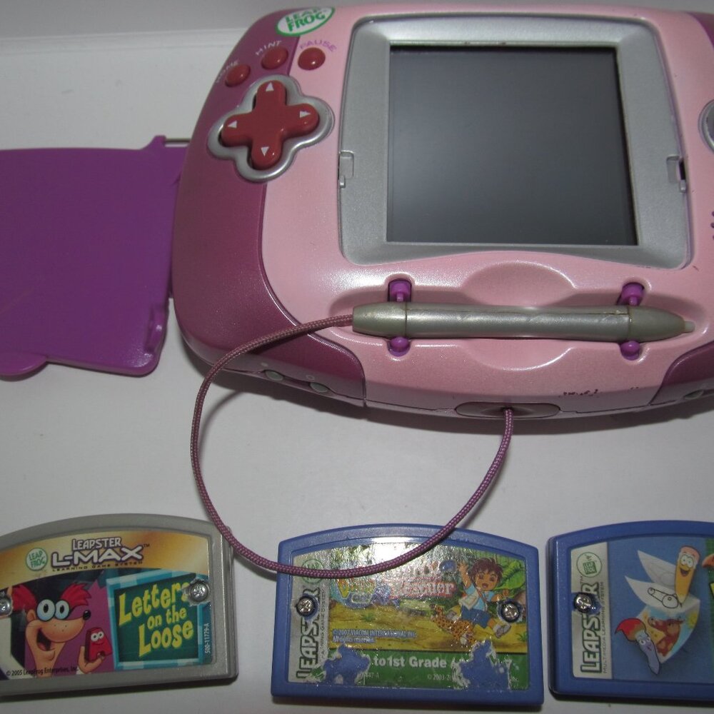 Leapfrog Leapster Handheld Video game System Vintage 2003 Y2K CLEAN & Working